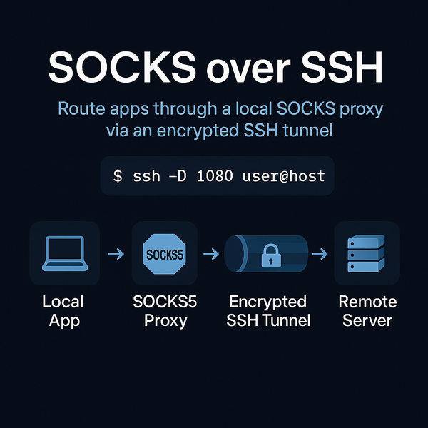 SOCKS over SSH on Opalstack (with Windows & macOS steps)